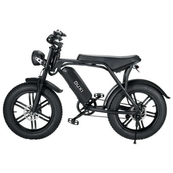 Ouxi V8 - Fatbike Elektrische Fiets Legale Versie zonder gashendel 15 Ah Accu 250W - Zwart