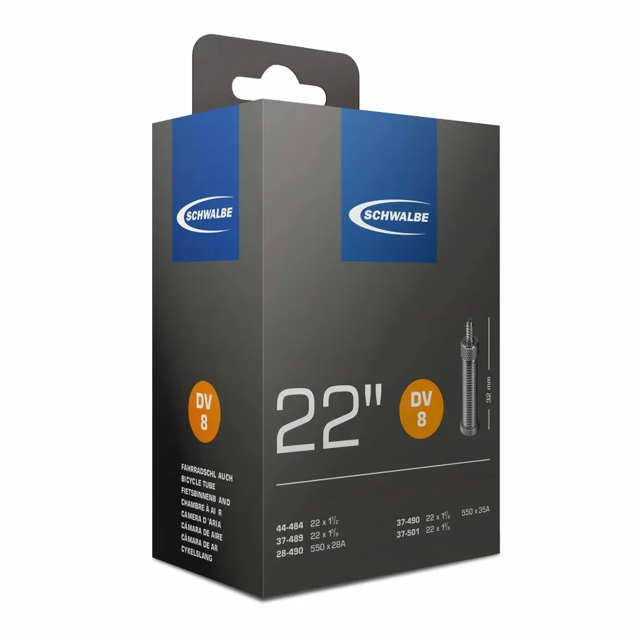 Inner tube Schwalbe HV/DV8 22" 37-489 28/37-490 37-501 Inner tube Schwalbe HV/DV8 22" 37-489 28/37-490 37-501