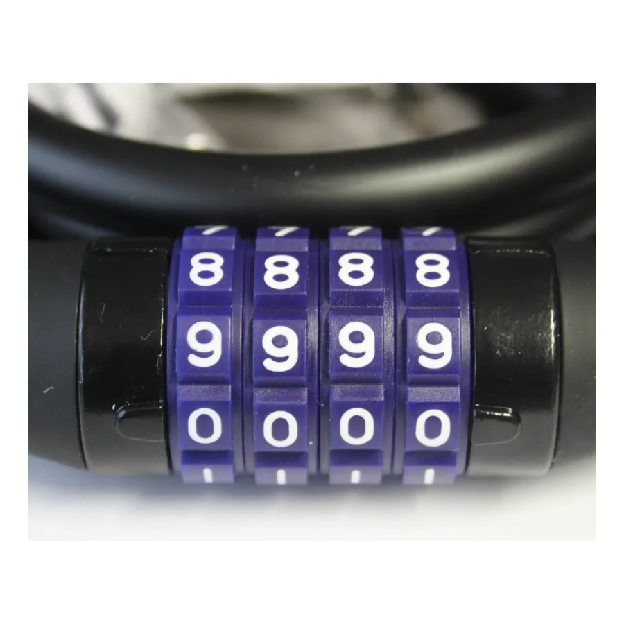 Silicon Combination Lock 12x1200mm Black