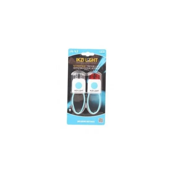 IKZI-Light LED set voor+achter wit
