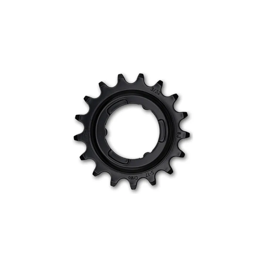 KMC sprocket R Shimano 17T chromoly black 3/32"