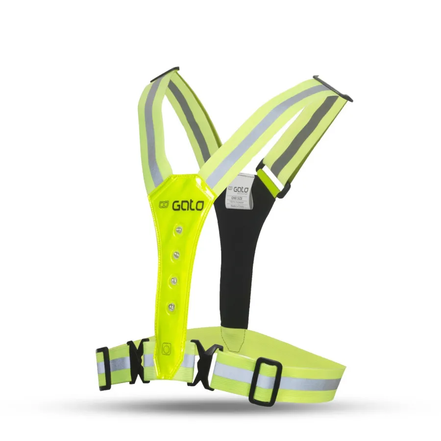 Gato Safer Sport Led Vest Neon Geel Een Maat