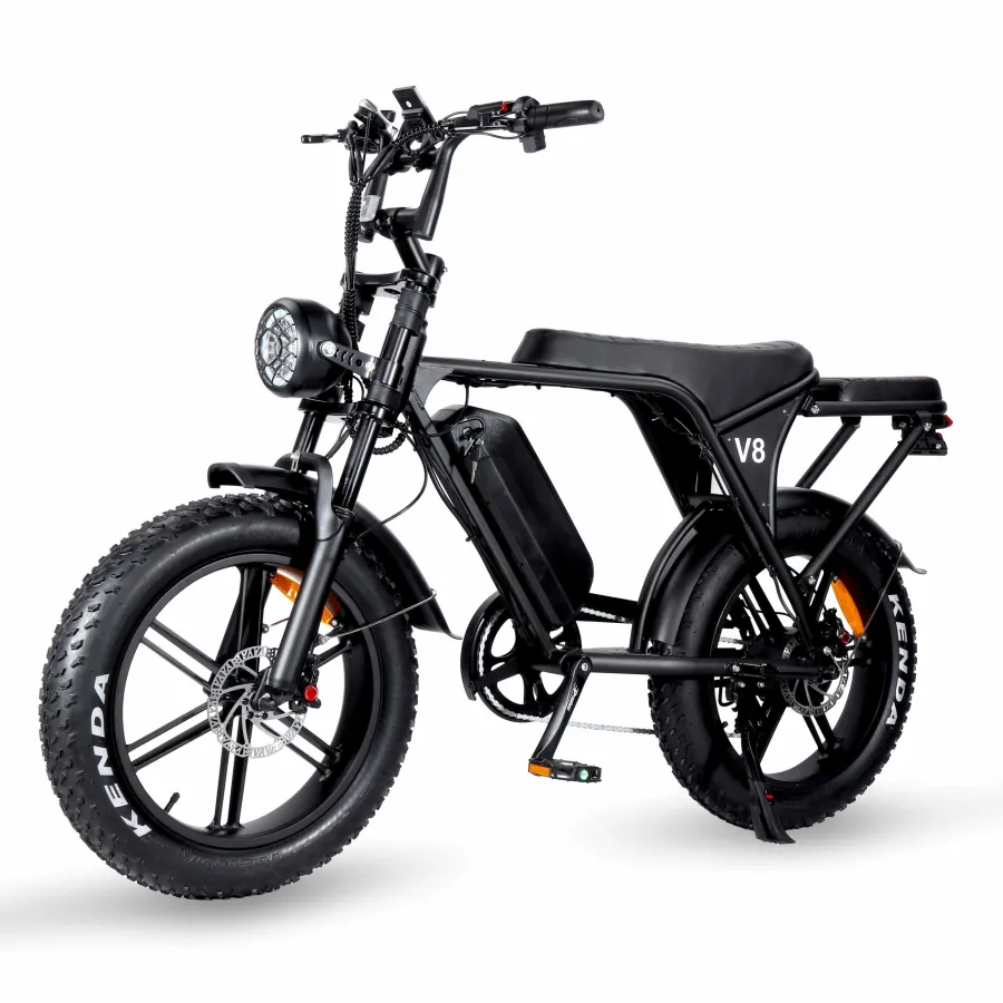 Ouxi V8.3 - Fatbike Elektrische Fiets Legale Versie zonder gashendel 15 Ah Accu 250W - Zwart