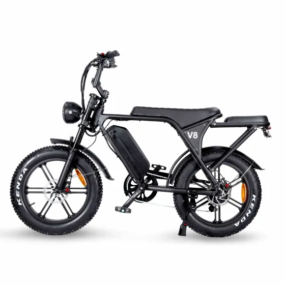 Ouxi V8.3 - Fatbike Elektrische Fiets Legale Versie zonder gashendel 15 Ah Accu 250W - Zwart