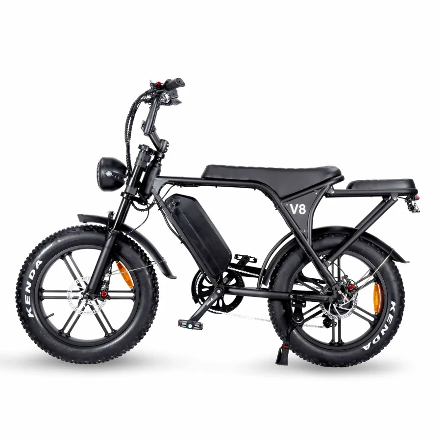Ouxi V8.3 - Fatbike Elektrische Fiets Legale Versie zonder gashendel 15 Ah Accu 250W - Zwart
