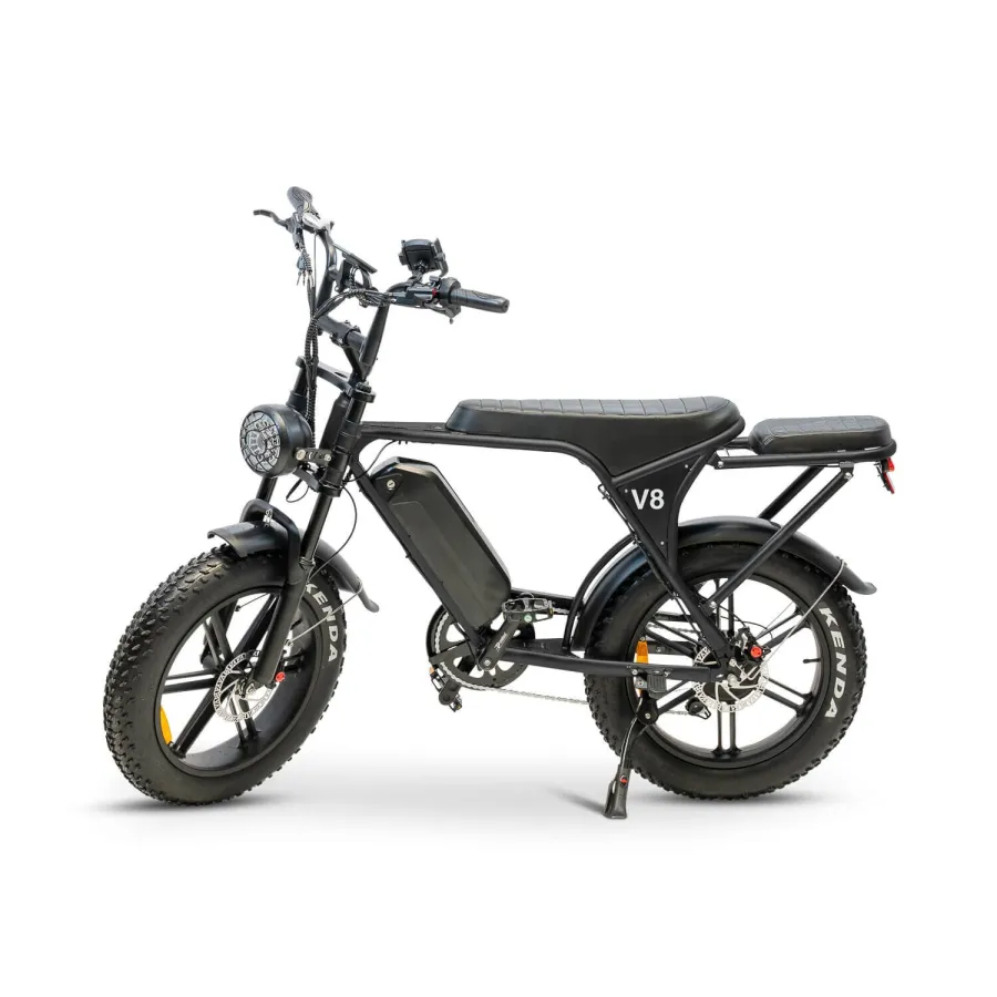 Ouxi V8.3 - Fatbike Elektrische Fiets Legale Versie zonder gashendel 15 Ah Accu 250W - Zwart