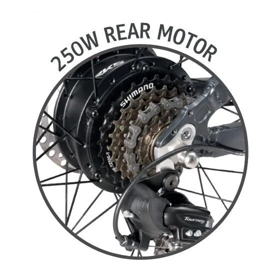 Ouxi V8.3 - Fatbike Elektrische Fiets Legale Versie zonder gashendel 15 Ah Accu 250W - Zwart