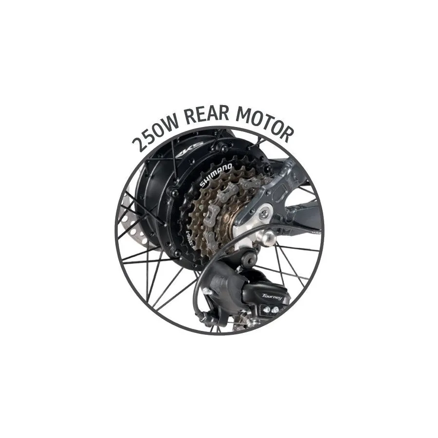 Ouxi V8.3 - Fatbike Elektrische Fiets Legale Versie zonder gashendel 15 Ah Accu 250W - Zwart