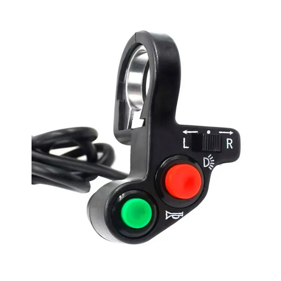 Button panel for turning lights/light/horn