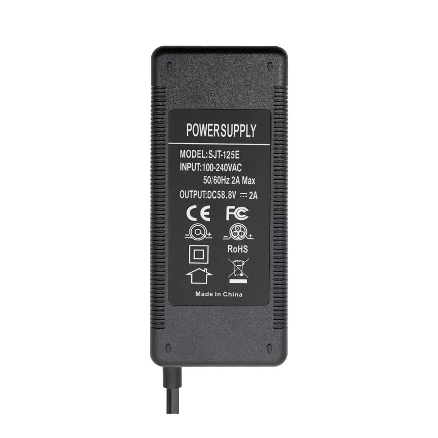 52 V charger (58.8 V) 2A with DC and GX connectors