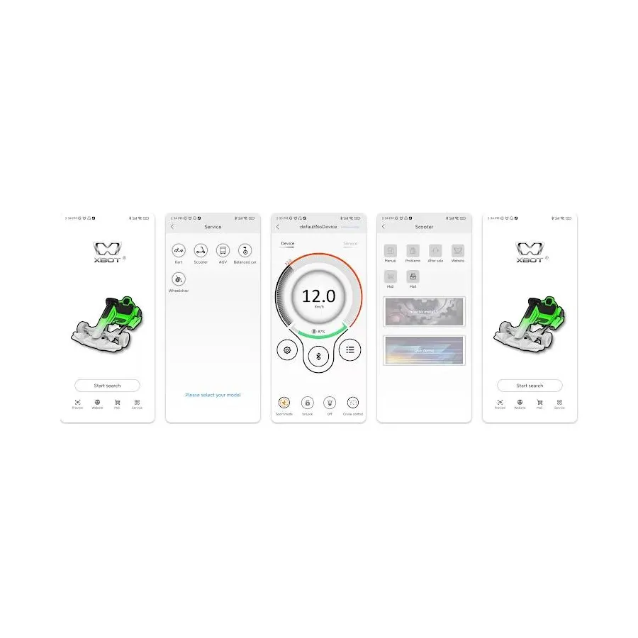 Kit 36 V 17A 350W Electronic set with central display [XBOT] copy xaiomi
