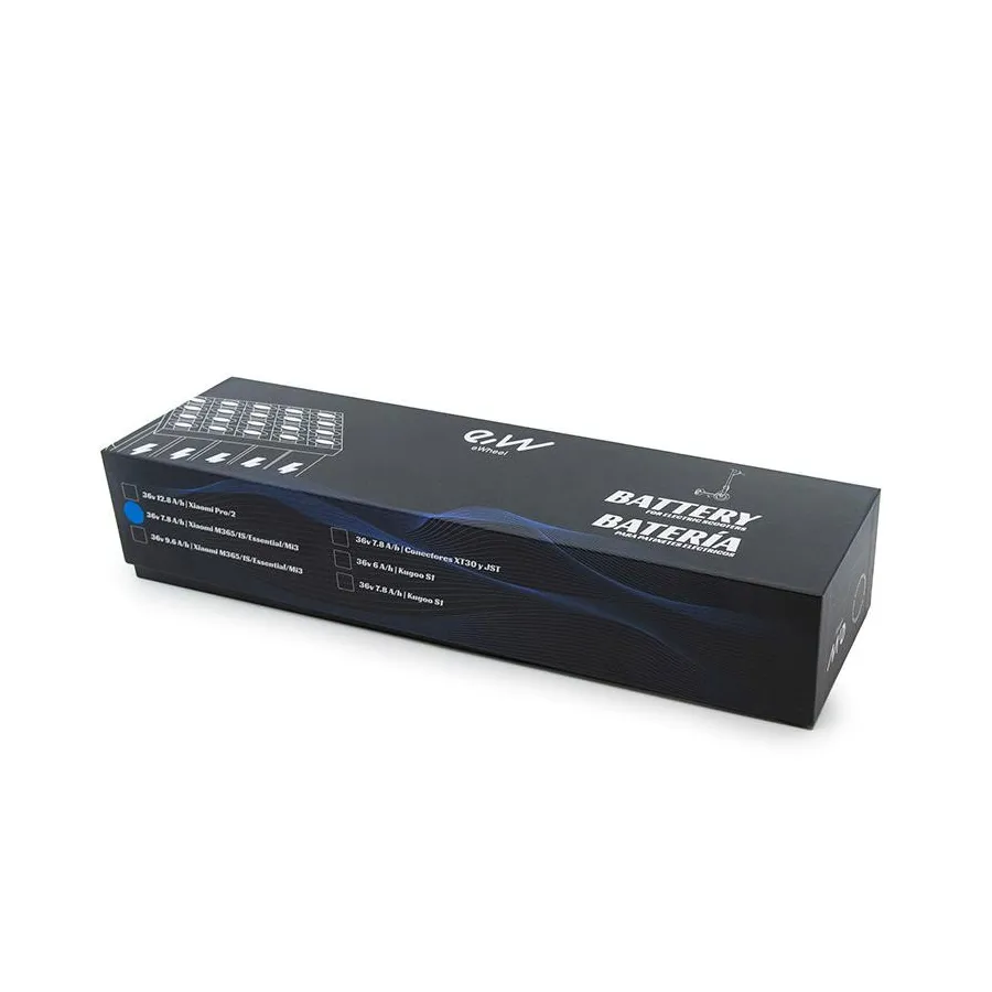 36 V 7,8 A/H-accu met XT30- en JST [eWheel]-connectoren