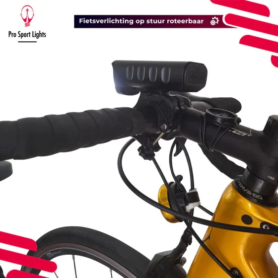Pro Sport Lights Performance 1800 Lumen Fietsverlichting - Racefiets/MTB