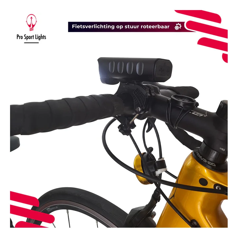 Pro Sport Lights Performance 1800 Lumen Fietsverlichting - Racefiets/MTB