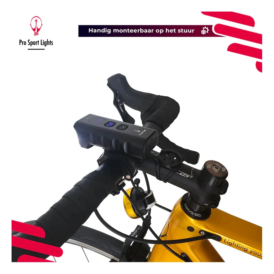 Pro Sport Lights Performance 1800 Lumen Fietsverlichting - Racefiets/MTB