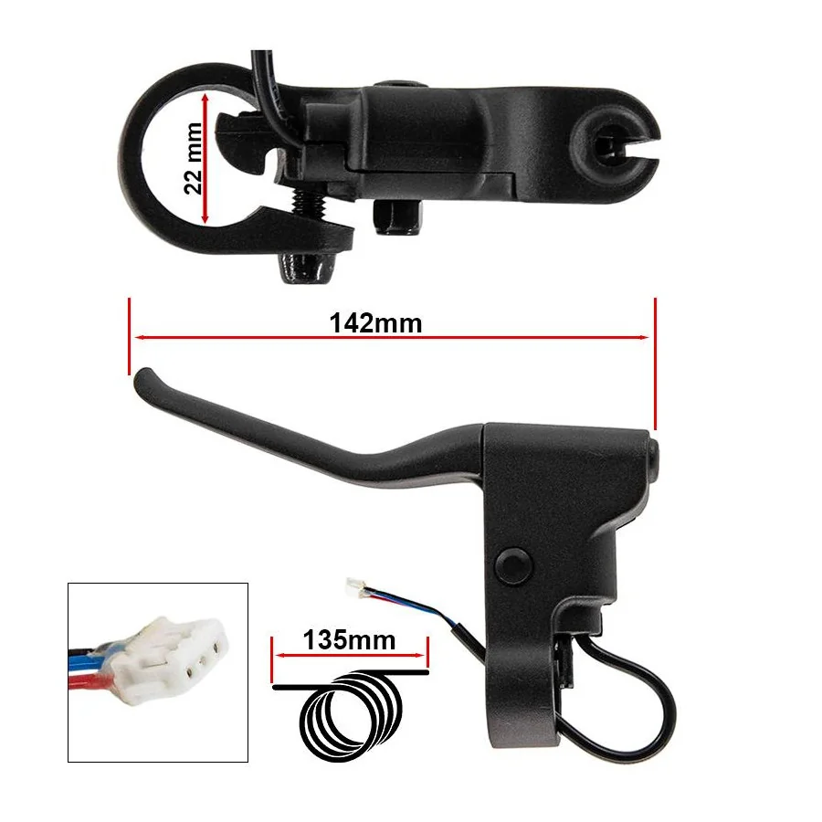 Remhendel met hallsensor zonder spanner L voor Xiaomi - JST ZH-connector
