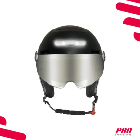 Fietshelm met Visier & Oorwarmers Speed Pedelec - Helm Medium Zwart
