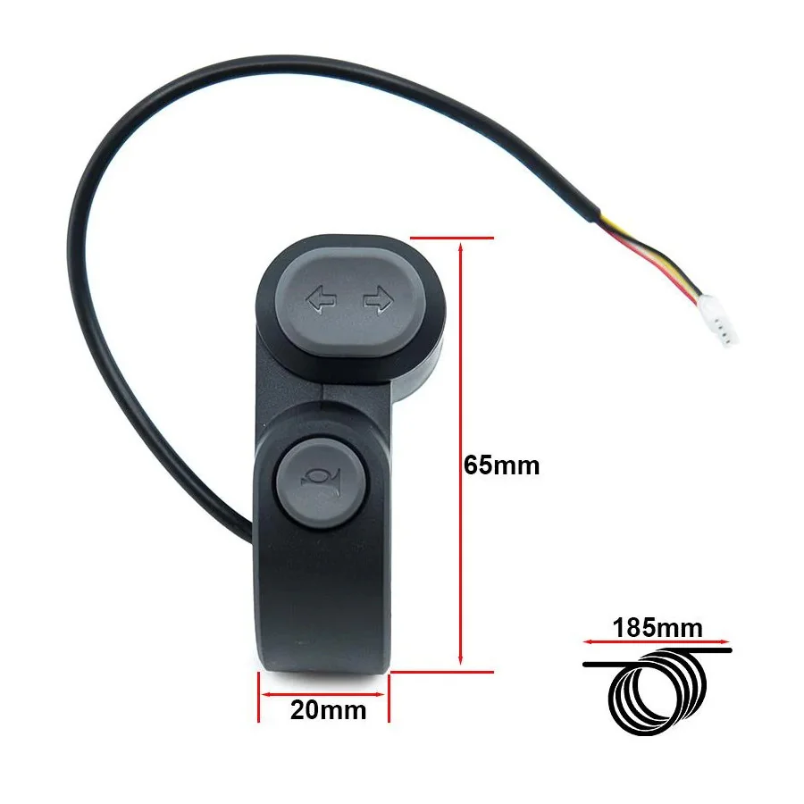 Button with turn signals and horn with JST ZH Connector 20cm Ninebot MAX G2 E [Ninebot]