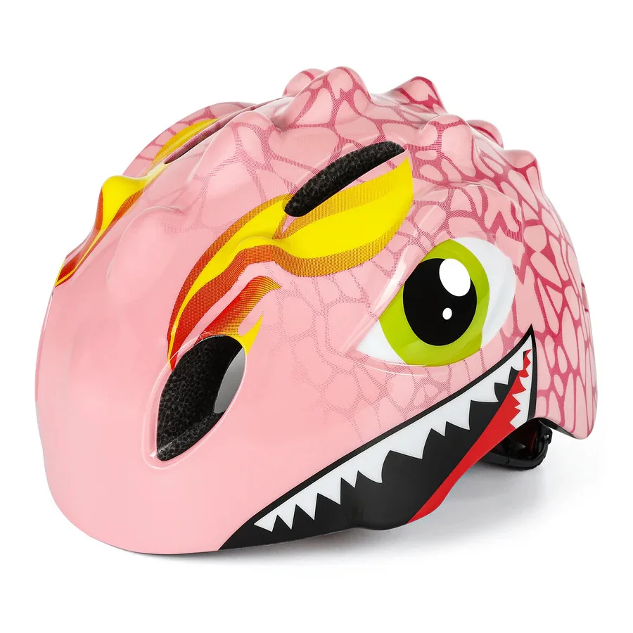Bicycle Helmet Child Girls Pink Helmet Children - Children's Helmet Dino XS 46/51cm